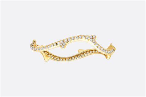 Bois de Rose Bracelet Yellow Gold and Diamonds.